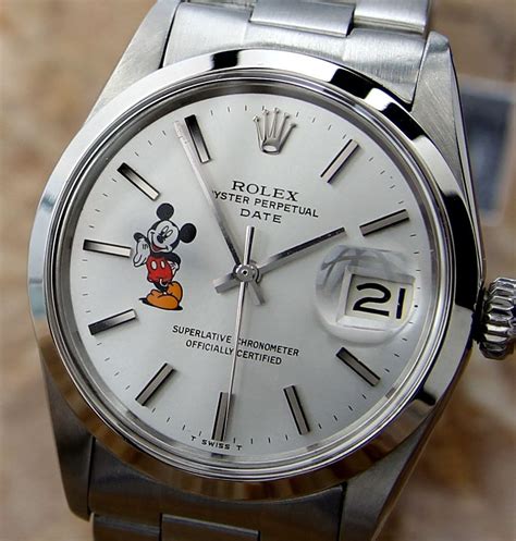 rolex disney mickey mouse watch|vintage Mickey Mouse watches collectors.